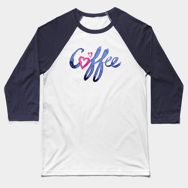 Coffee Lover Baseball T-Shirt by Olechka